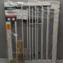 BABELIO Safety Gate Door Fits for Stairs, Narrow and Wide Doorways with Auto Close, Easy Install, No Drilling, Pressure Mounted for Baby, Child, Pets, Dog/Puppy, 26''-40'', White