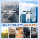 B-D02L Pet Allergy Replacement Filter for MOOKA & KOIOS B-D02L Air Purifi-er, for VEWIOR B-D02U Air Purifi-er,3-in-1 H13 True HEPA with Activated Carbon Filter,4 Pack,Yellow