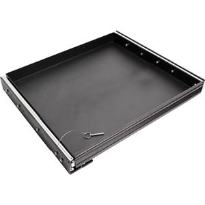 Heavy Duty Steel Sliding Battery Tray,Generator Slide Out Tray for RV, Universal RV Storage Rack for Tools and Outdoor Gear (24"x24"x2.7")
