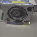 FRIZCOL 12000mAh 8 Inch Portable Clip On Fan Rechargeable, Battery Operated Desk Fan, Camping Fans with lights and Remote, USB Fans Sturdy Clamp for Golf Cart Desk Office Stroller Bedroom Tent (BLACK)