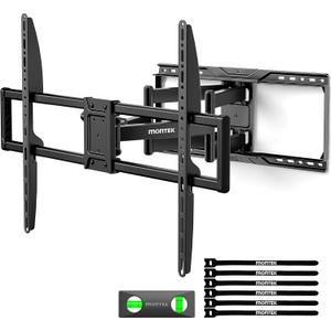 monTEK Heavy Duty TV Wall Mount for 50-100 Inch TVs up to 165 lbs, 4X Load Tested, Dual Arms Full Motion Bracket with Tool-Free Tilt, Swivel & Extend, Max VESA 900x600mm, Fits 12"/16"/18"/24" Studs