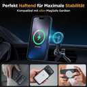 Miracase Magnetic for iPhone 17 Pro Case 6.3" with Screen Protector, [Compatible with MagSafe] Military-Grade Protection, Anti-Fingerprint, Slim Thin Phone Case for iPhone 17 Pro Cover, Black