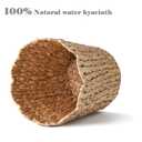 2.6 Gallon Scalloped Edge Wicker Waste Basket with Removable Plastic Liner, Handwoven Rattan Trash Can for Bathroom, Bedroom, Office, Home