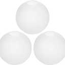 Handblown Frosted Glass Globe Lamp Shade – 1.65" Fitter Opening – Replacement Lamp Shade for Pendant Lights, Chandeliers, Wall Sconces, Vanity & Ceiling Fixtures (3 Pack)