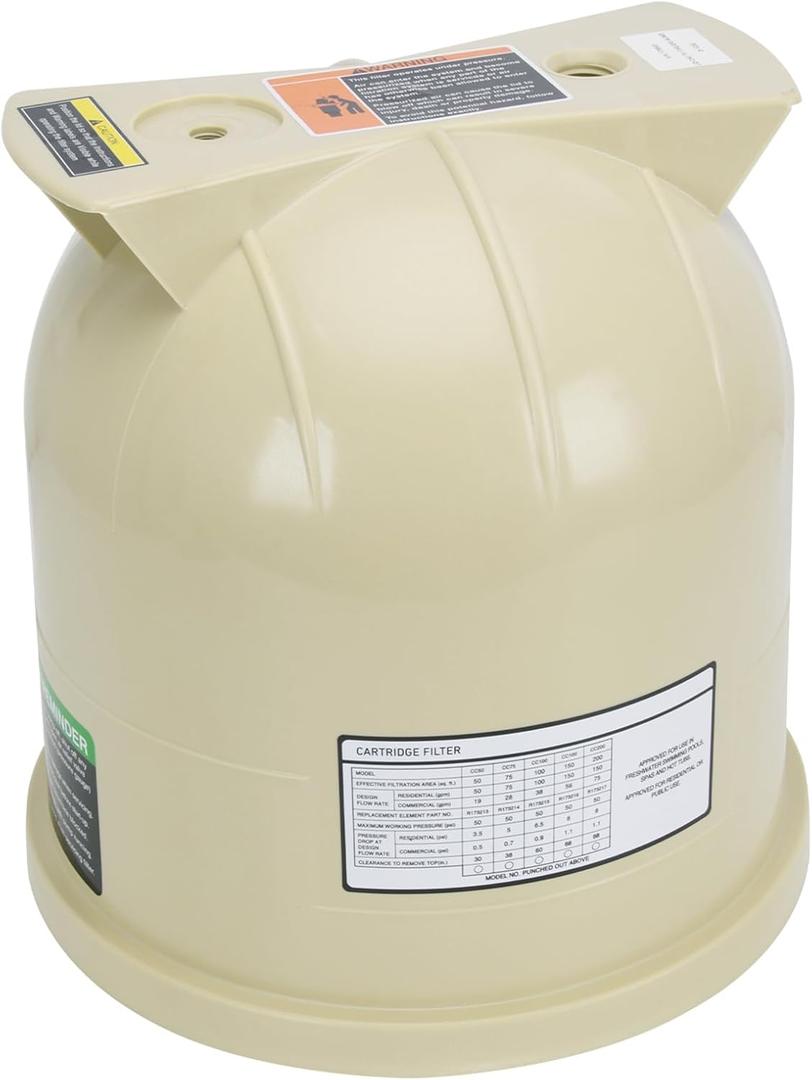 178561 Lid Assembly Compatible with Pentair Clean & Clear and Predator Pool and Spa Cartridge Filters, Fit for Pentair Clean & Clear 75, 150, and 200 Square Foot Cartridge Filters (178561)