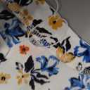 Prinbara Womens Summer Casual Dresses Ruffle Short Sleeve V Neck Button 2026 Spirng Vacation Beach Loose Boho Shift Dress Floral Yellow Blue X-Large