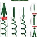 Christmas Tree Topper Holder Universal Twist-On Stabilizer with Adjustable Attachment for Tree Top Decorations, Fits Most Tree Bases (Green)