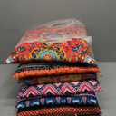 Menkxi 6 Pcs Bohemian Floor Pillows Seating 15 Inch Boho Floor Cushions Sitting Pillows Square Yoga Mandala Meditation Pouf for Living Room Balcony Office Tatami(Classic)