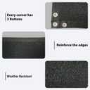 Fence Privacy Screen 4x50Ft - Heavy Duty Outdoor Fence Cover for Patio, Yard, Balcony & Garden, Windscreen & Dustproof Fabric with Zip Ties Included (Black)