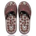 BYRIVER Portable Compact Travel Foot Massager, Acupuncture Ball Massage Flip Flops Slippers Tools, Destress Relaxation Gift for Men Women Dad Mom(S)