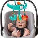Pau1Hami1ton Baby Stroller Arch Toys, Car Seat Toys,Bouncer Toy Bar/Mobile for Bassinet,Adjustable Baby Hanging Toys Fit for Crib Bed,Stroller,Car Seat.S-19(Crocodile)