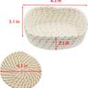 Coasters Set of 12 with Holder, Cotton Woven Absorbent Coasters for Drinks Beer Coffee, Boho Coaster for Home Decor Tabletop Protection, Suitable for Kinds of Cups, 6 Colors, 4.3 Inches