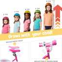 bicystar Girls Bike for Toddlers Ages 2-5 Years, 12 14 16 Inch Princess Kids Bike with Training Wheels, Sparkling Frame, Basket, Streamers, Pink Pedal Bicycle, Birthday Gift