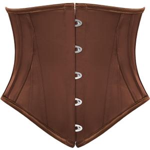Scarlet Darkness Corset Belt for Women Underbust Satin Waist Training Cincher Corset, Size 8