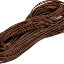 MECCANIXITY 49 Yards(45m) Elastic Cord Bracelets Stretchy String 2mm Brown for Jewelry, Bracelets, Necklaces, Beading, Sewing, Crafts