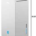 5000 Sq.Ft Energy Star Most Efficient 2024 Dehumidifier,DECIUU Max 100 Pint Dehumidifier for Basement with Drain Hose,Intelligent Humidity Control for Home Bathroom Garage Bedroom
