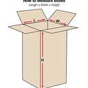 BOX USA Shipping Boxes Tall 4"L x 4"W x 16"H 25-Pack - Corrugated Cardboard Box for Moving, Mailing, Packing, Packaging and Storage