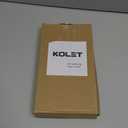 Kolet Shower Door Handle, 6 Inche Center to Center Glass Shower Door Handle, 304 Stainless Steel, Heavy Duty with Hidden Screw, Compatible with 1/4" to 1/2" Glass, Matte Black