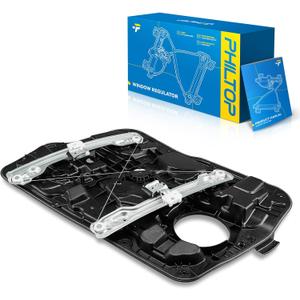 PHILTOP 752-928 Front Left Driver Side Power Window Regulator without Motor Compatible with 2011-2014 Hyundai Sonata Replace OE# 824713Q000, 752928