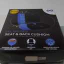 Everlasting Comfort Doctor Recommended Memory Foam Seat Cushion for Office Chairs & Car - Ergonomic Office Desk Accessories - Cushions for Tailbone Pain Relief, Sciatica & Back Support Pillow (03. Black Cooling Additional Lumbar Support)