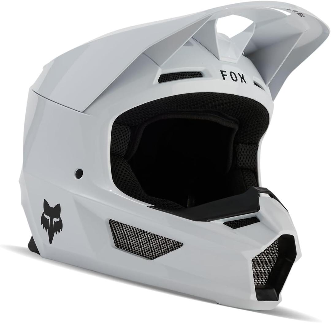 Fox Racing Unisex-Adult V Core MIPS Motocross Dirt Bike Helmet, Matte White (White, S)