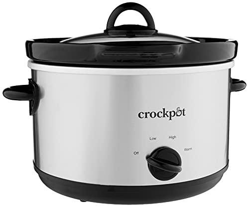 Crockpot® 5 Qt. Round Manual Slow Cooker and Little Dipper, Stainless Steel