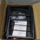 Furologee TV Stand for TVs up to 55 Inch, Entertainment Center with Open Storage Shelves, Media Console Table with Soundbar Shelf for Living Room, Bedroom, Rustic Brown