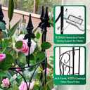 2 Pack 56.7'' H x 12'' W Garden Trellis for Climbing Plants Outdoor, Rustproof Metal Garden Flower Trellis, Rose Trellis for Outdoor Indoor Climbing Plants Clematis Vines Flowers Potted Plants, Tomato