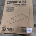 Fridge Slide with Chopping Board, Inner 39.2 x 22.4in, Vehicle Refrigerator Slider with 4 Buckle Straps, Max 287 LBS, 3rd Gen