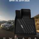 3W Floor Mats & Cargo Liner Custom Fit for BMW X5 2019-2024 2025 2026 40i/45e/50e/50i/M/M50i/M60i TPE All-Weather Full Set Heavy Duty Floor Liner and Trunk Mat Accessories (Only for 5 Passenger)