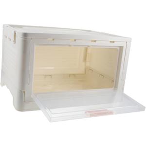 Collapsible Organizer Box Foldable Storage Container for Home and Office Stackable Design for Clothes and Supplies Material Capacity Storage