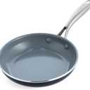GreenPan Swift Healthy Ceramic Nonstick, 8" Frying Pan Skillet, Stainless Steel Handle, PFASFree, Dishwasher Safe, Oven Safe, Black
