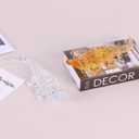 Crocodile Figurine Gold Clear Acrylic Alligator Statue Crystal Finish, Animal Statues Home Decor Alligator Souvenir, for Office Coffee Table TV Cabinet Entrance Luxury High End Christmas Decoration