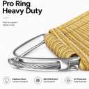 ColourTree Heavy Duty 16' x 16' Beige Square Sun Shade Sail, Commercial Grade UPF50 Canopy, Reinforced Corners & Edges, 260 GSM Fabric Heavy Duty - (We Make Custom Size)