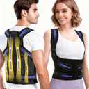 Posture Corrector Back Brace for Men & Women Relieve Back Pain & Improve Posture, Adjustable Upper & Lower Back Support (Small)