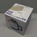 Chefman Electric Kettle with Tea Infuser, Compact 1L (4 Cups), 1500W, Removable Lid for Easy Cleaning, Boil-Dry Protection, Stainless Steel Filter, BPA Free, Auto Shut Off, Small Electric Tea Kettle (Black)