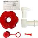 6 x Reliance Replacement Spigot Assembly, 1.3 Inch x 3.5 Inch x 10.5 Inch, White