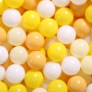 GOGOSO Ball Pit Balls for Toddlers Dogs Baby Boys Girls 2.2Inch Plasticball Toys for Kid Play Tent Birthday Slides Party Decor 50 100 170 200 500 1000 (Yellow)