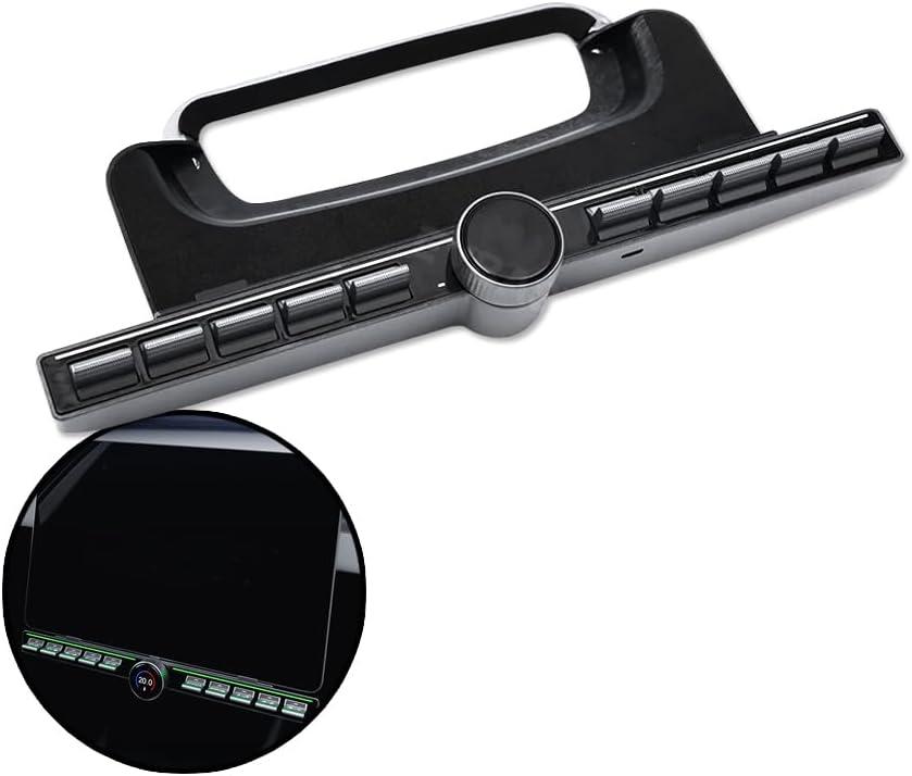 Center Console Physical Buttons Quick Control Bar Multi-Function Panel Ambient Light 10 Buttons + Rotary Button for Model 3 & Y 2022-2024