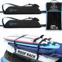 Hang 11 Surfboard Roof Rack - Soft Padded Surfboard Rack for Car, No-Scratch Buckles, Fits Most Vehicles Without Crossbars, Extra-Wide 1.5 Straps, Carries up to 3 Boards (Single / 3 Boards)