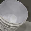 10 Pcs Plastic Bucket with Handle for Paint Storage Crafts,1 Gallon,White