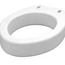 NOVA Medical Products Toilet Seat Riser, Raised Toilet Seat, White, 1 Count