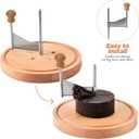 2 x Homoyoyo Cheese Curler Wheel: Stainless Steel Cheese Butter Chocolate Shaver to Create Beautiful Rose-Shaped Cuts Revealing Its Rich Flavor for Restaurants, Cafes, Dessert Shops, Home (Slicer Only)