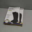 2 x Pembrook Plus Size Compression Socks Wide Calf - Up to 6XL | Black Wide Calf Compression Socks Women Plus Size | Circulation Support (3X-Large)