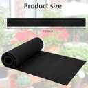 12x120 Inch Planter Liner Roll Fabric Planter Basket Liner Non Woven Black Felt Window Box Liners Coconut Fiber Liner Roll Replacement Hanging Basket Liner Coco for Plants Flower Outdoor Indoor Garden