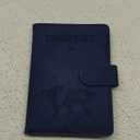 Eoehro Passport Holder for Travel Essentials, Passport Wallet Cover Case for Travel Must Haves Accessories,Passport Book Holders for Women and Men(dark blue)