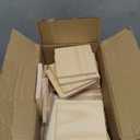 60 Pieces Unfinished Wood Coasters, GOH DODD 4 Inch Wooden Slices Blanks Bulk Set with Foot Pads for Drinks Crafts Laser Engraving Wood Burning Staining Painting Decoupage Wedding, Square