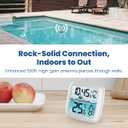 Pool Thermometer Floating Easy Read - IPX8 Swimming Pool Temperature Thermometer with Wireless Indoor Temperature, Large Display, Waterproof Rating, Pond/Hot Tub/Spa, Contemporary