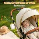 Baby Stroller Rocker with Adjustable Vibration Speed and 11 Soothing White Noise, Hands-Free Rechargeable Sleep Soother Rocker, Portable Accessories for Strollers & Cribs, Essential Baby Gear