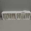 YANLING Modern White Vase for Flowers Set of 6, White Ceramic Vases for Pampas Grass Small Boho Vases for Home Decor, Minimalism Style for Modern Table Shelf 6 Inch